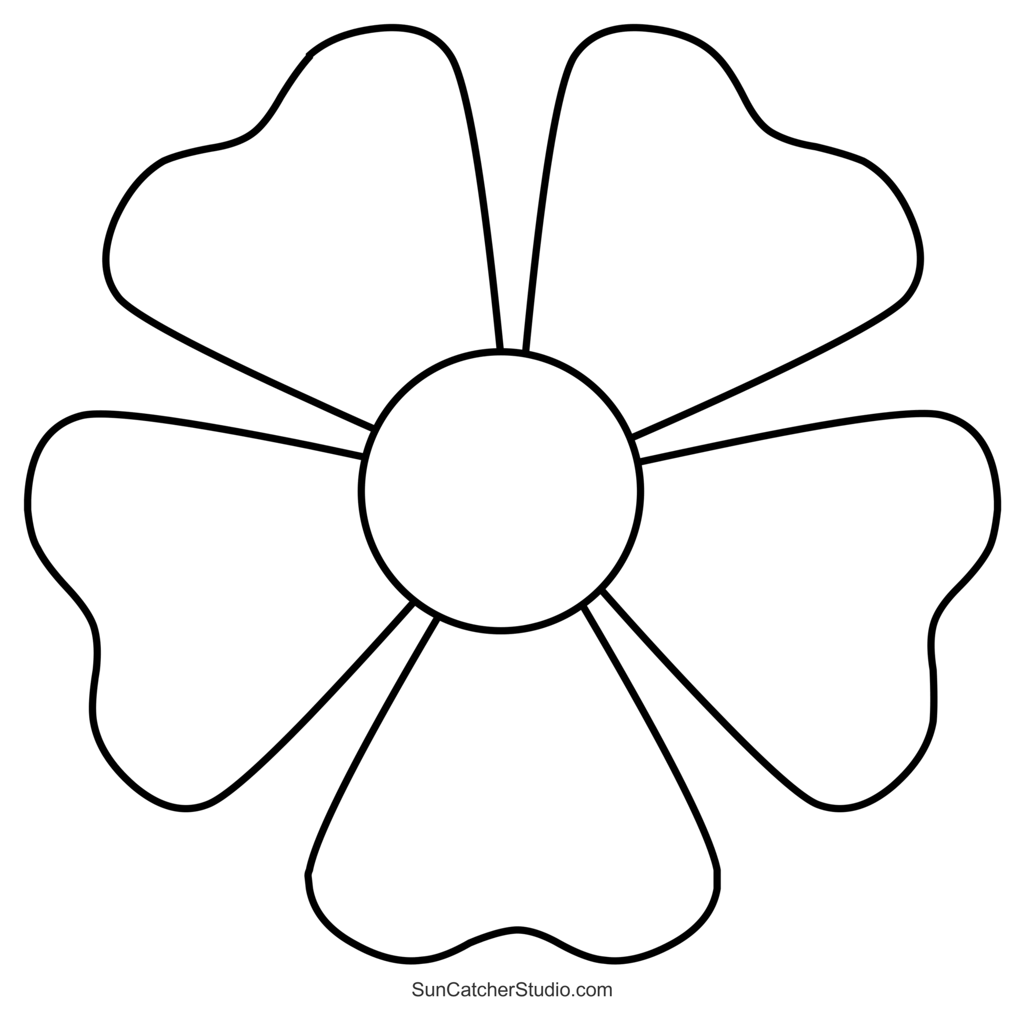 Flower Templates Patterns SVG Files Printable Stencils Free Printables Lettering SVG Files Tools Apps