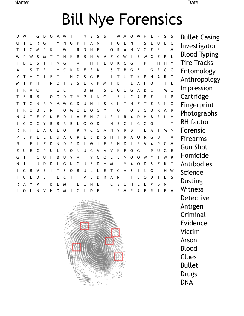 Forensics Anthropology Worksheet WordMint Forensics Anthropology Worksheet WordMint