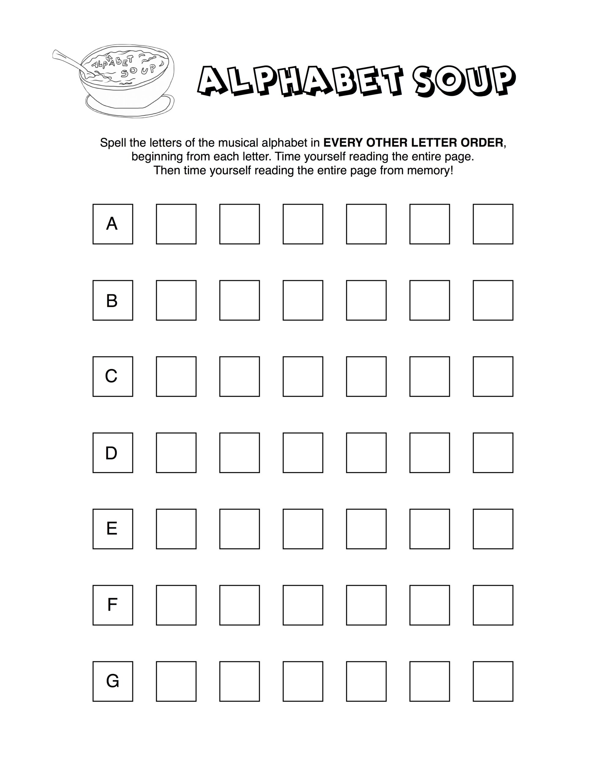 Free Alphabet Soup Worksheet Download Free Alphabet Soup Worksheet Png Images Free Worksheets On Clipart Library