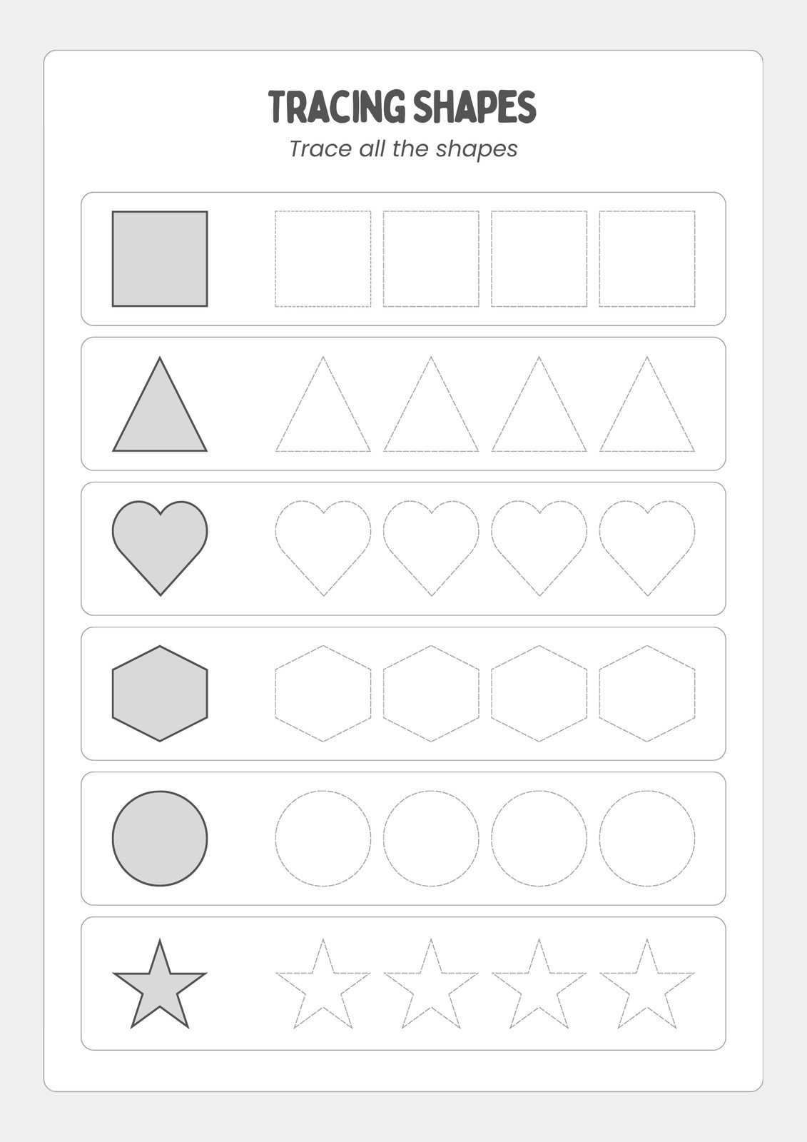 Printable Shapes For Preschool Free Printable PDF For Kids