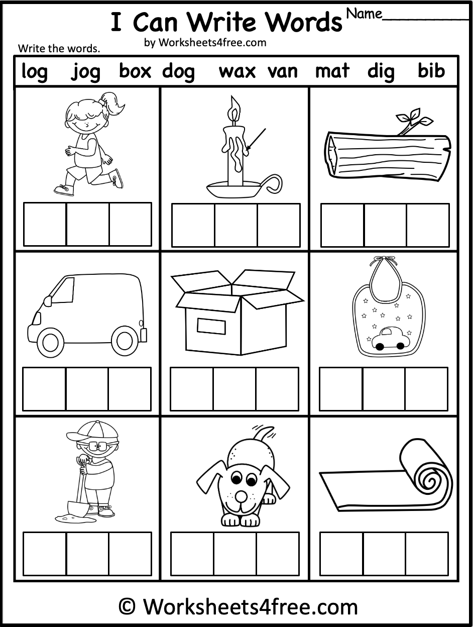 Free CVC Word Writing And Reading Worksheet Worksheets4Free Customize 185 Cvc Worksheets Templates Online Canva