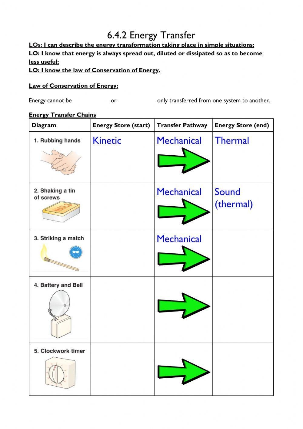 Free Energy Transfer Worksheet Answers Download Free Energy Transfer Worksheet Answers Png Images Free Worksheets On Clipart Library