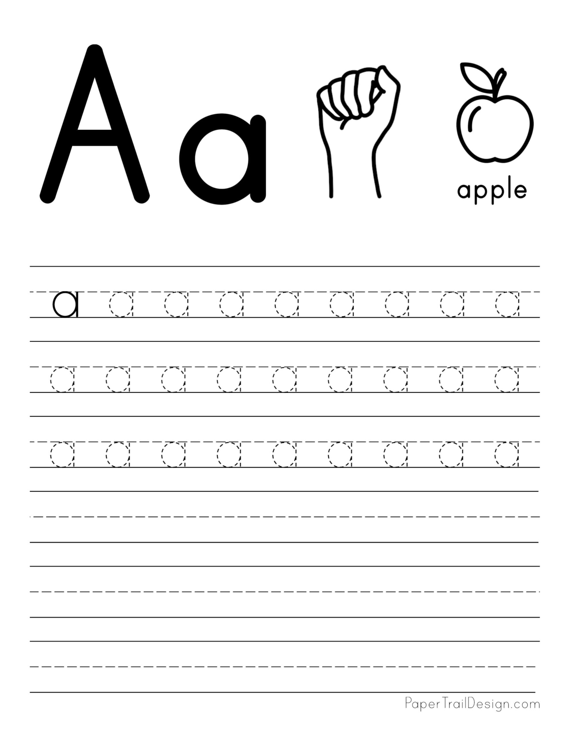 FREE Free Printable Preschool Worksheets Tracing Letters Worksheets Library