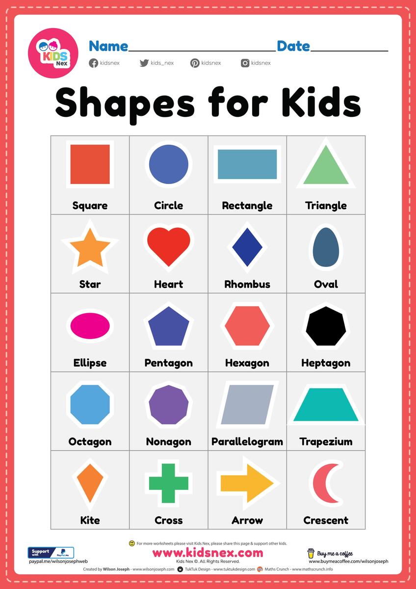 2d Shapes Worksheets