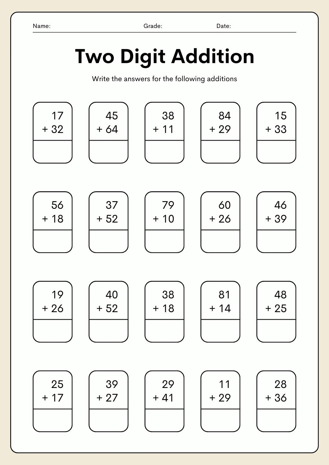 Free Printable 2nd Grade Math Worksheets Canva Money Worksheets For 2nd Grade