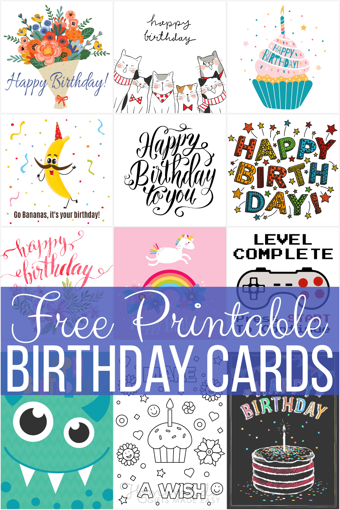 Free Printable Birthday Cards For Everyone Free Printable Cards Fynes Designs
