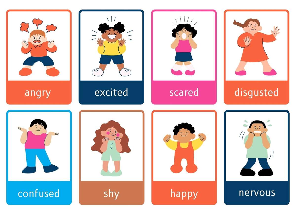 Free Printable Custom Emotions Flashcard Templates Canva Free Emotions Flashcards For Autism And Speech Therapy AutisticHub
