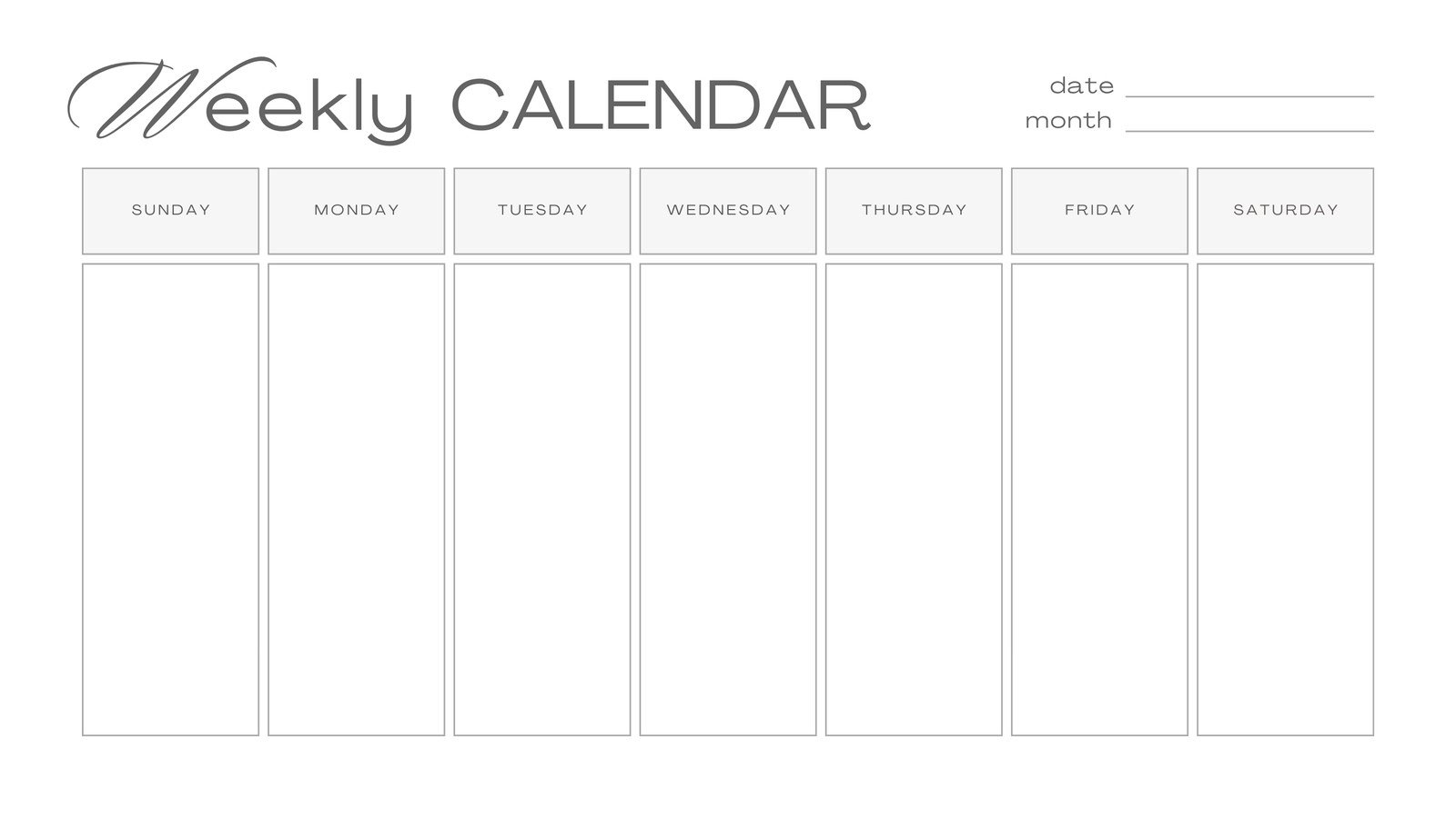 Free Printable Weekly Planner Templates CalendarKart