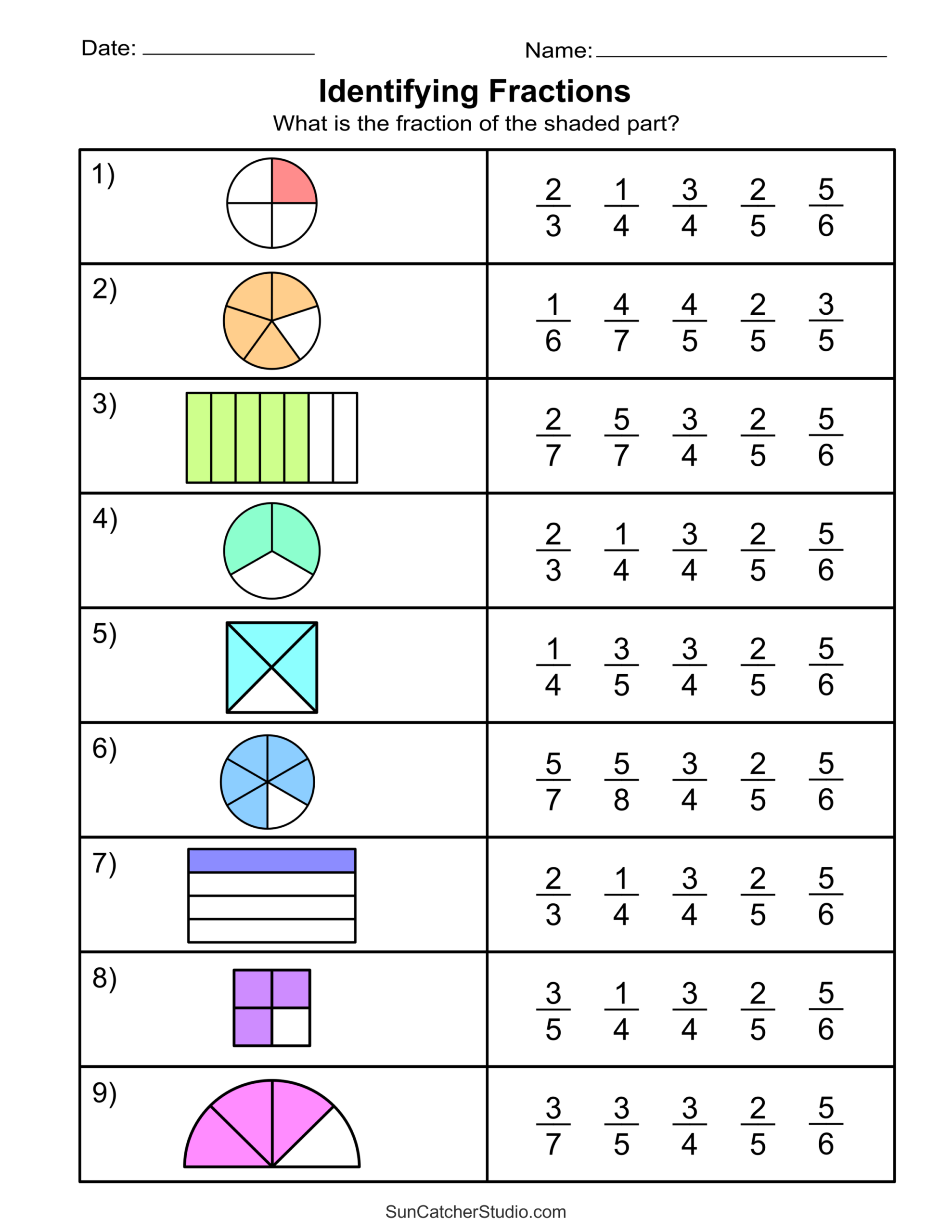 Free Printable Fractions Worksheets Comparing Identifying Free Printables Lettering SVG Files Tools Apps Free Printable Fractions Worksheets Comparing Identifying Free Printables Lettering SVG Files Tools Apps