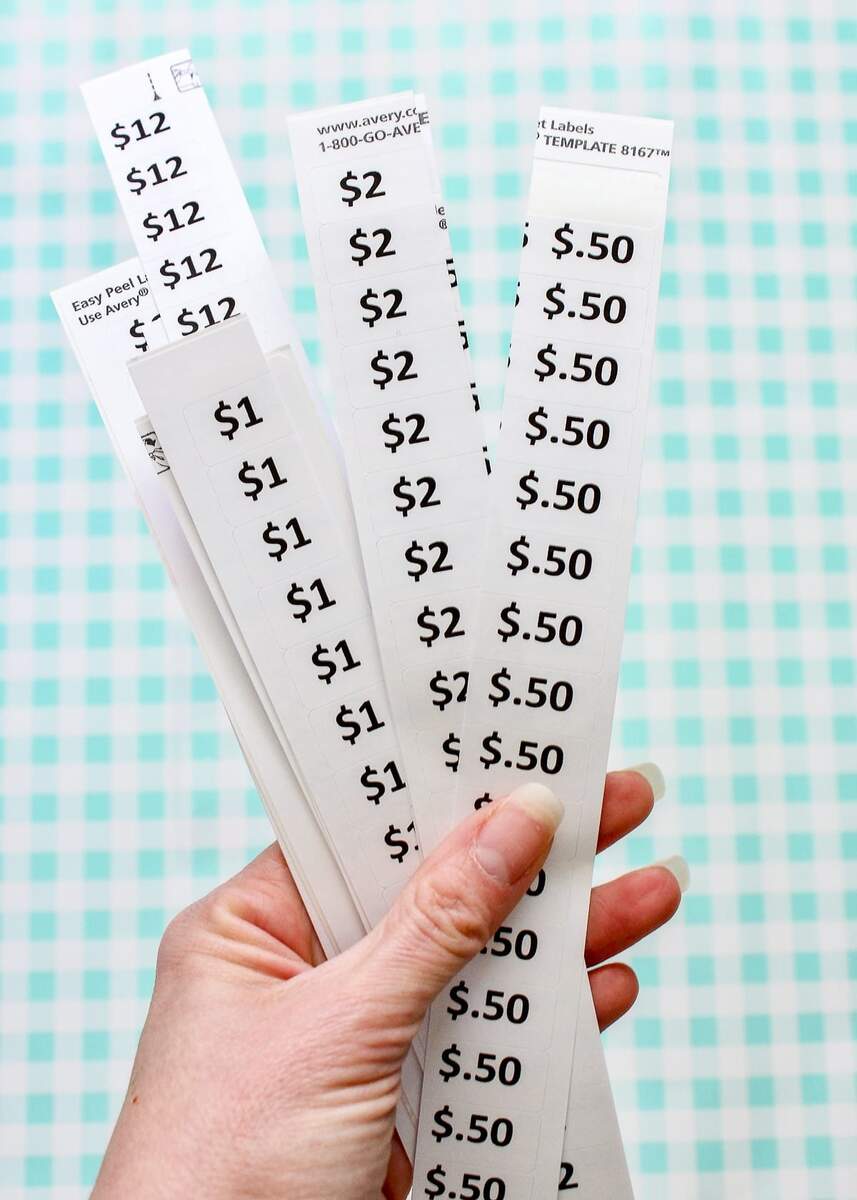 FREE Printable Garage Sale Price Stickers The Homes I Have Made