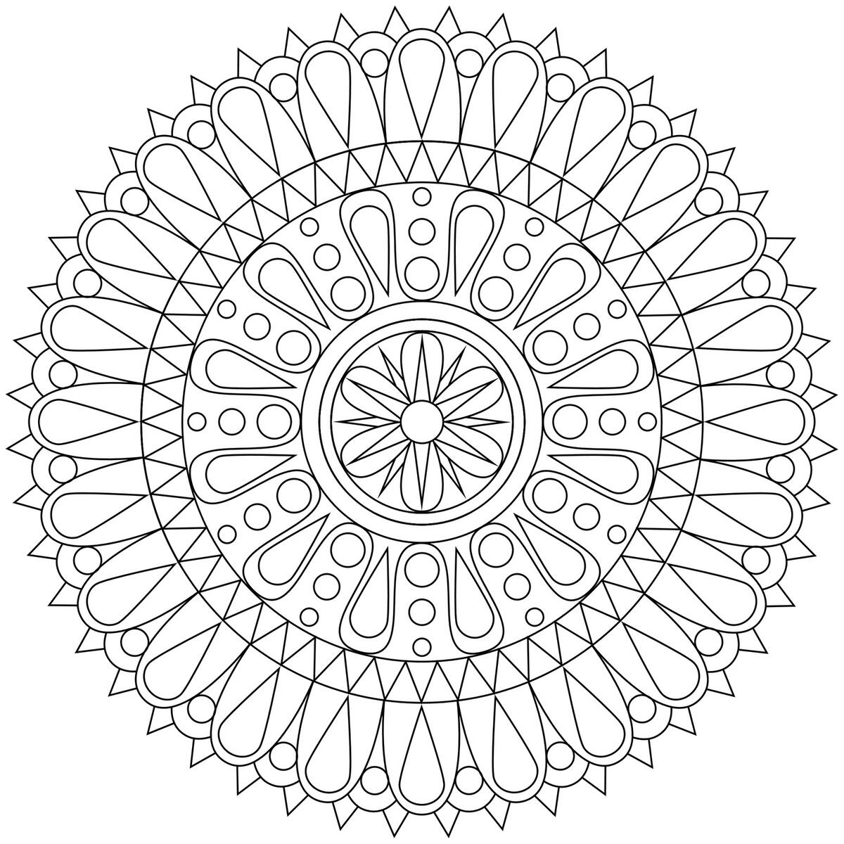Free Printable Geometric Coloring Pages For Kids