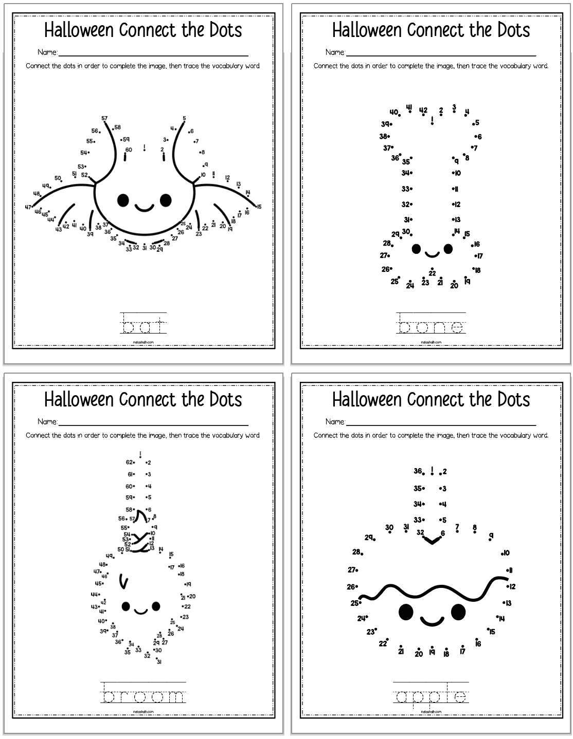 Free Printable Halloween Dot To Dot The Artisan Life Free Printable Halloween Dot To Dot The Artisan Life