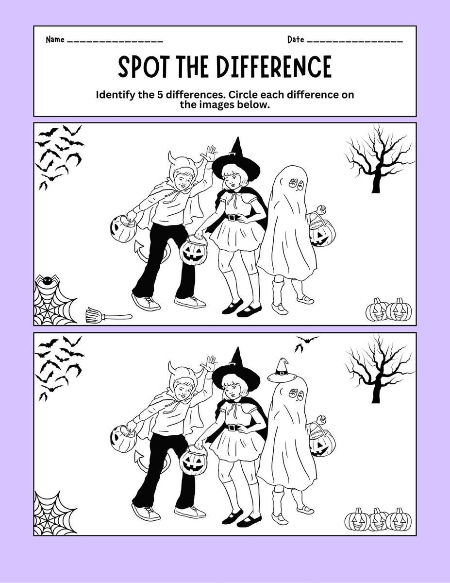 Free Printable Halloween Worksheet Templates To Edit Canva