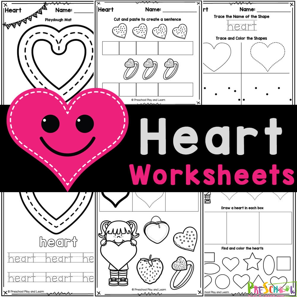 Funny 2D Heart Worksheet By Preschoolplanet TPT