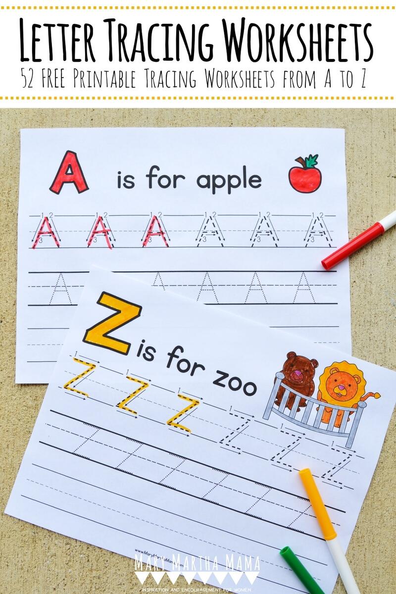 FREE Printable Letter Tracing Packet Free Homeschool Deals