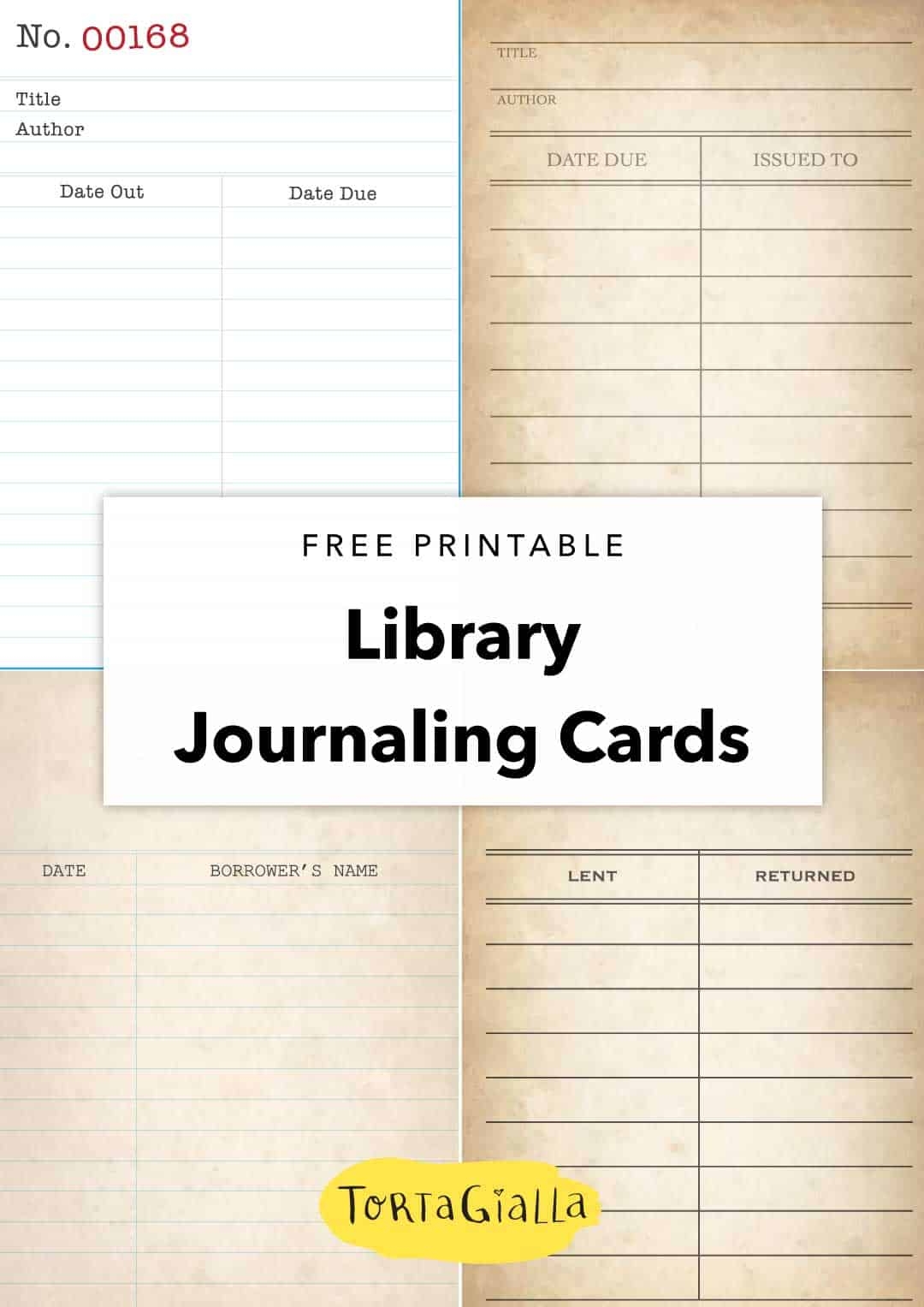 Library Pockets Free Printable Library Checkout Cards FREE Printables Library Card Pockets
