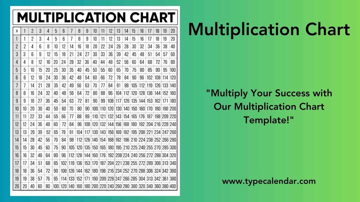 Free Printable Multiplication Chart Templates PDF Blank Example Free Printable Multiplication Chart Templates PDF Blank Example