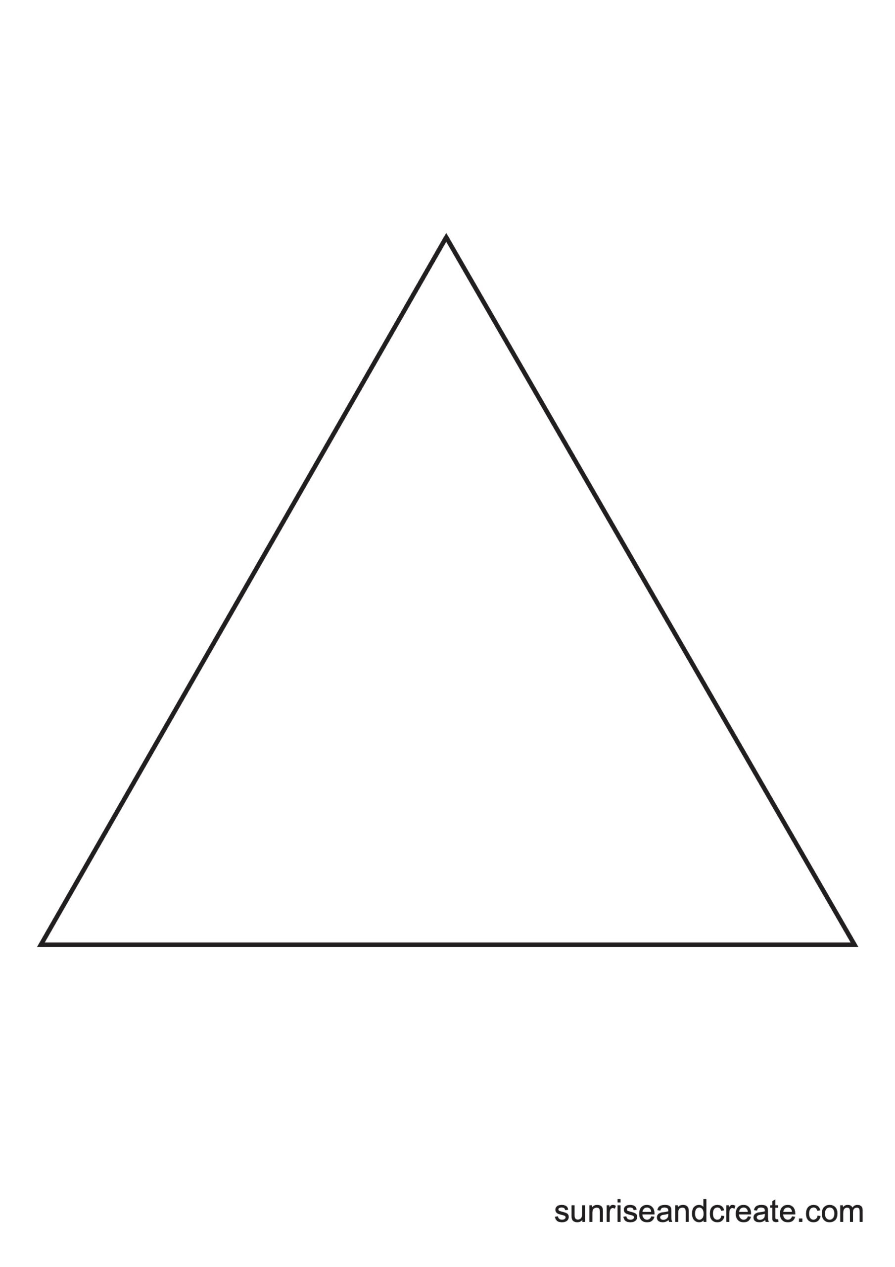 Free Printable Triangle Templates Free Printable Triangle Templates