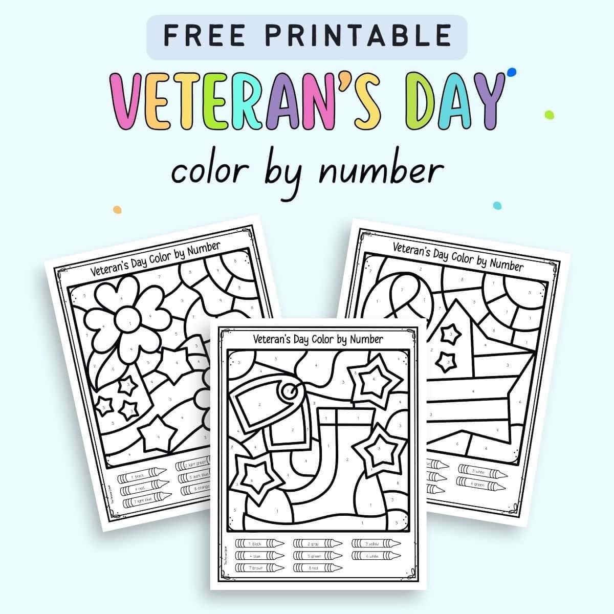 Free Printable Veteran S Day Color By Number Worksheets The Artisan Life Free Printable Veterans Day Word Scramble Classy Mommy