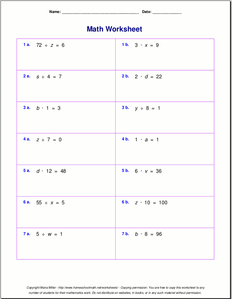 Grade 5 Multiplication Worksheets