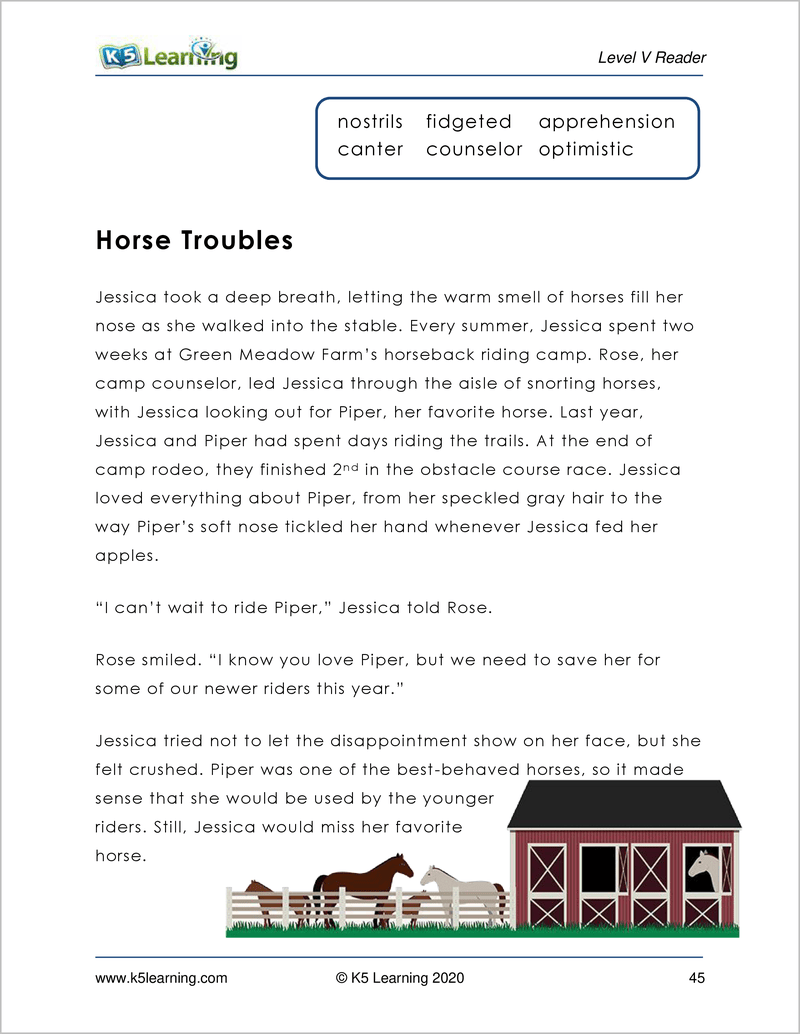 Grade 6 Reading Workbook Level V K5 Bookstore