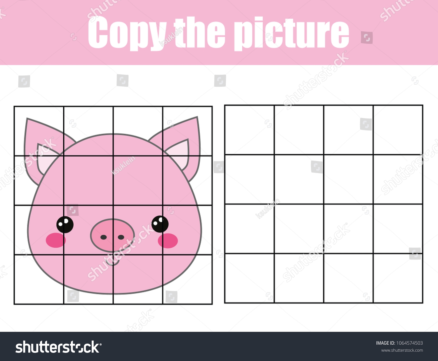 Grid Copy Drawing Activity Educational Children Stock Vector Royalty Free 1064574503 Shutterstock Grid Copy Drawing Activity Educational Children Stock Vector Royalty Free 1064574503 Shutterstock