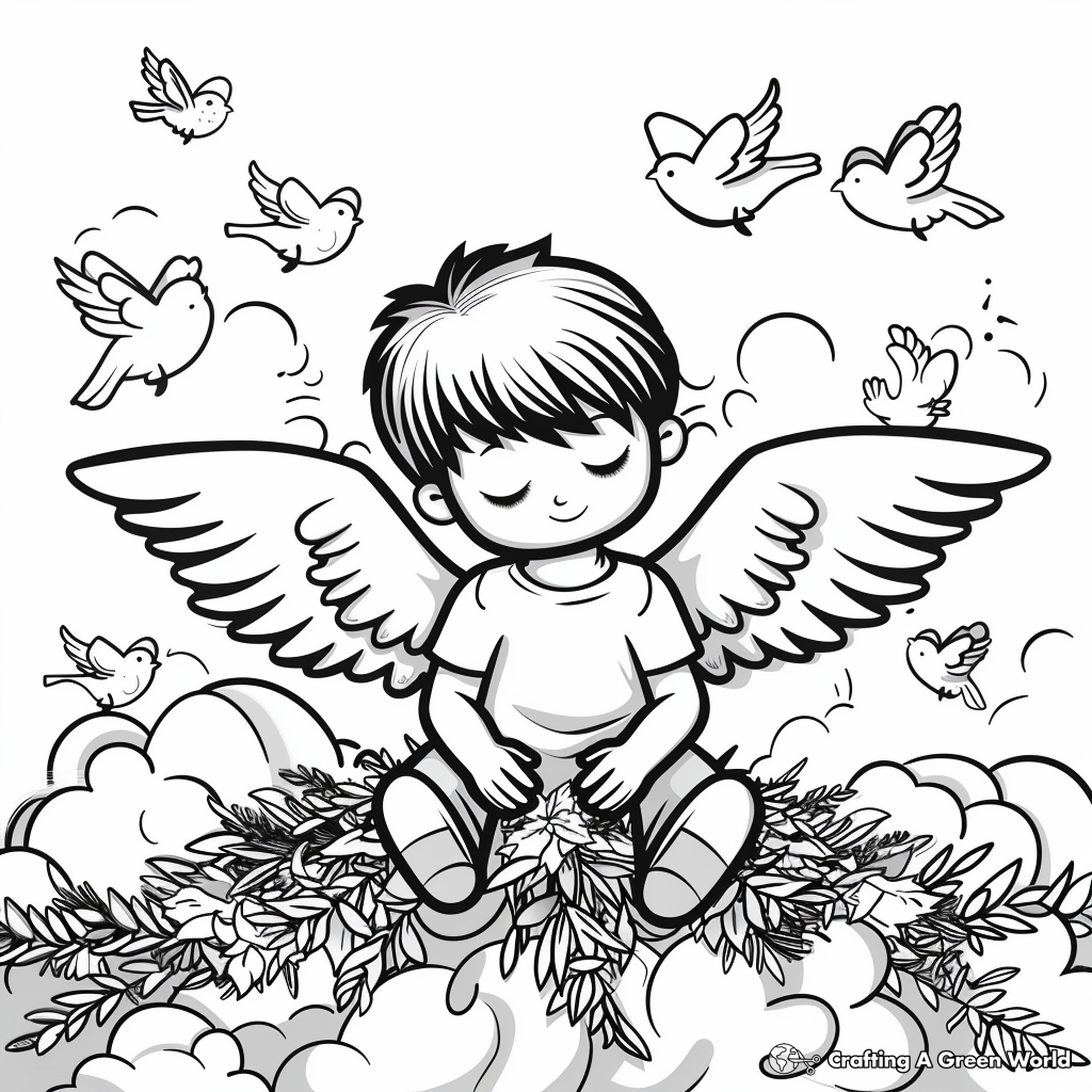 Heaven Coloring Pages Free Printable