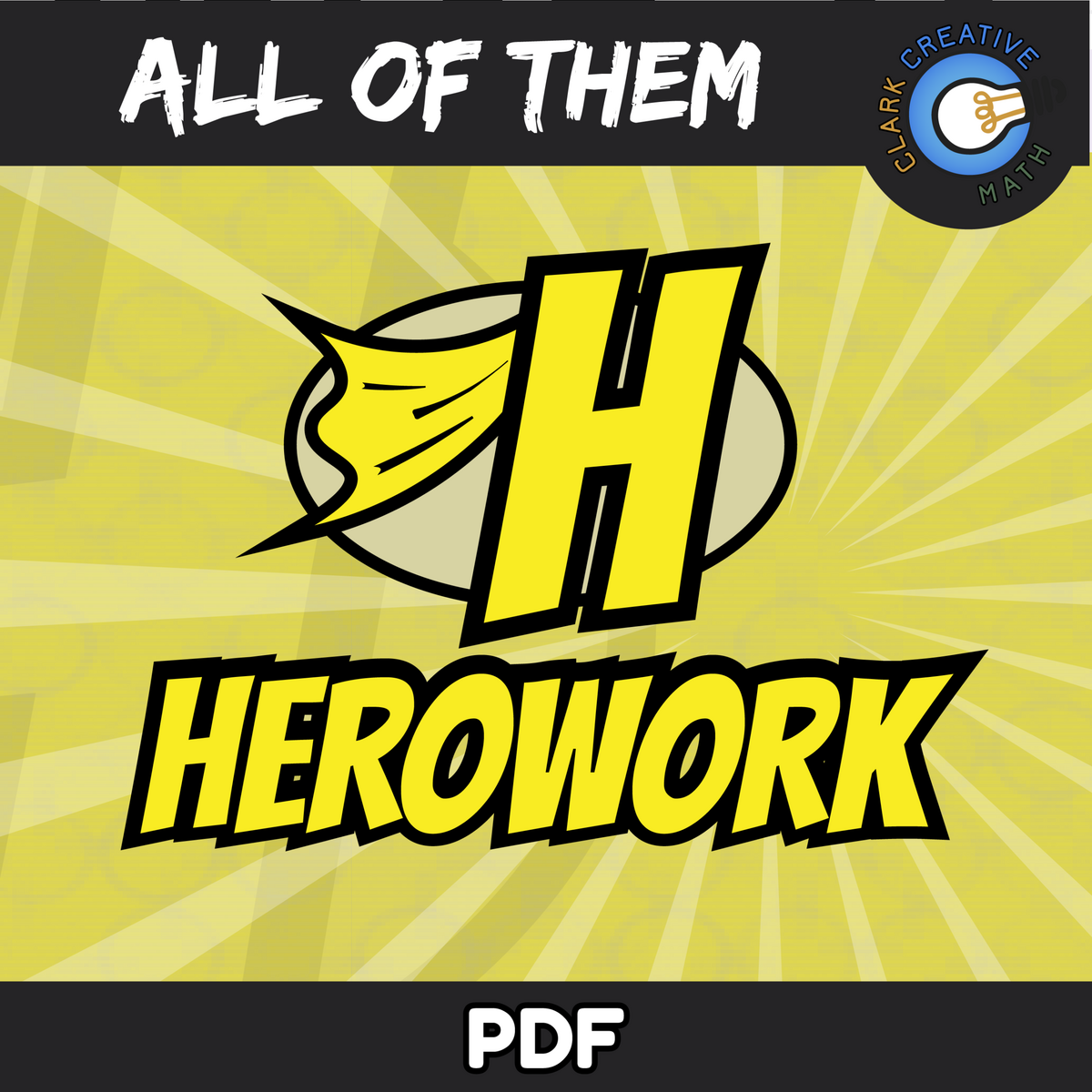 Herowork ALL OF THEM Math Bundle Clark Creative Education
