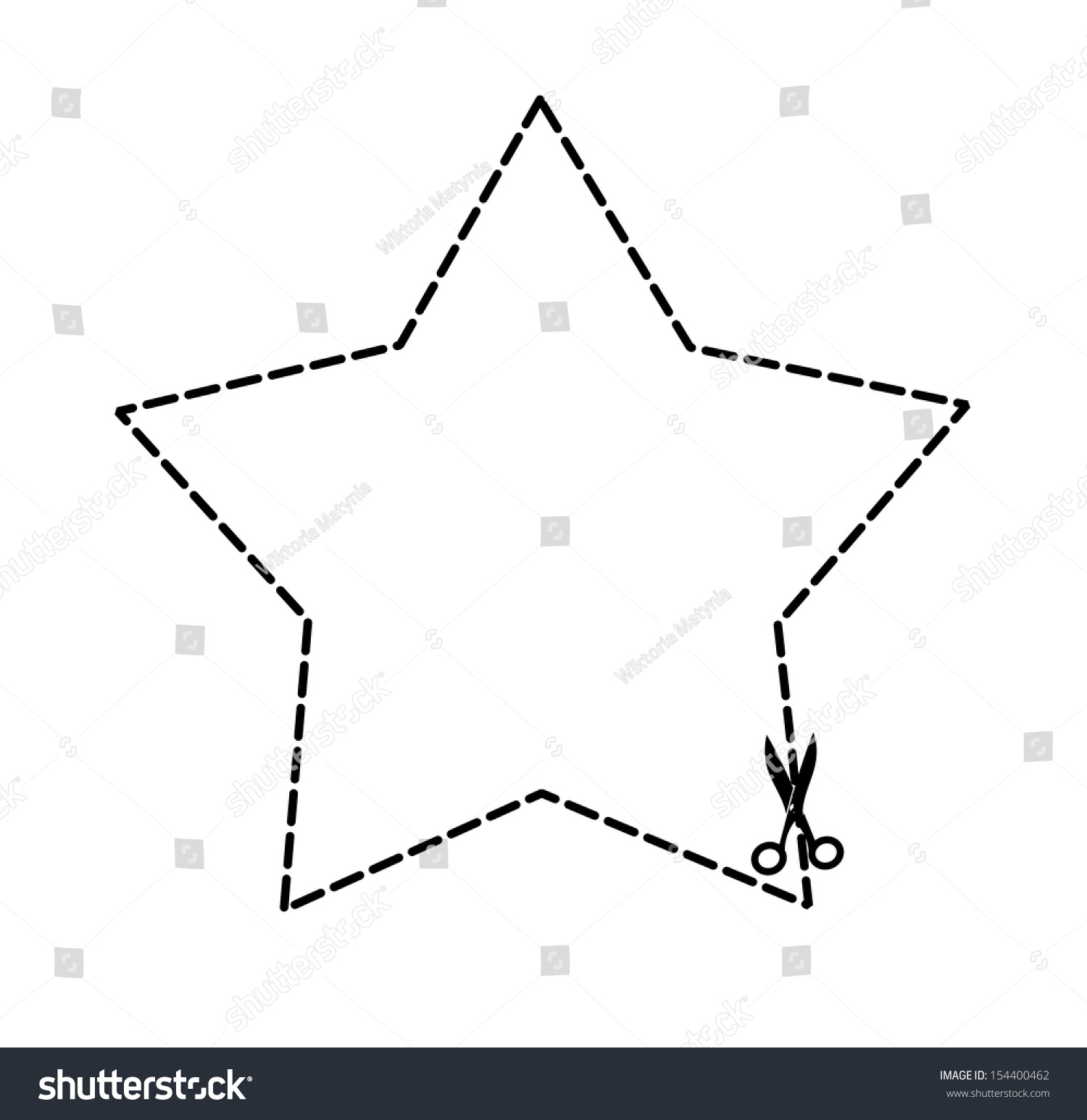 Illustration Cut Out Coupon Star Shape Stock Illustration 154400462 Shutterstock
