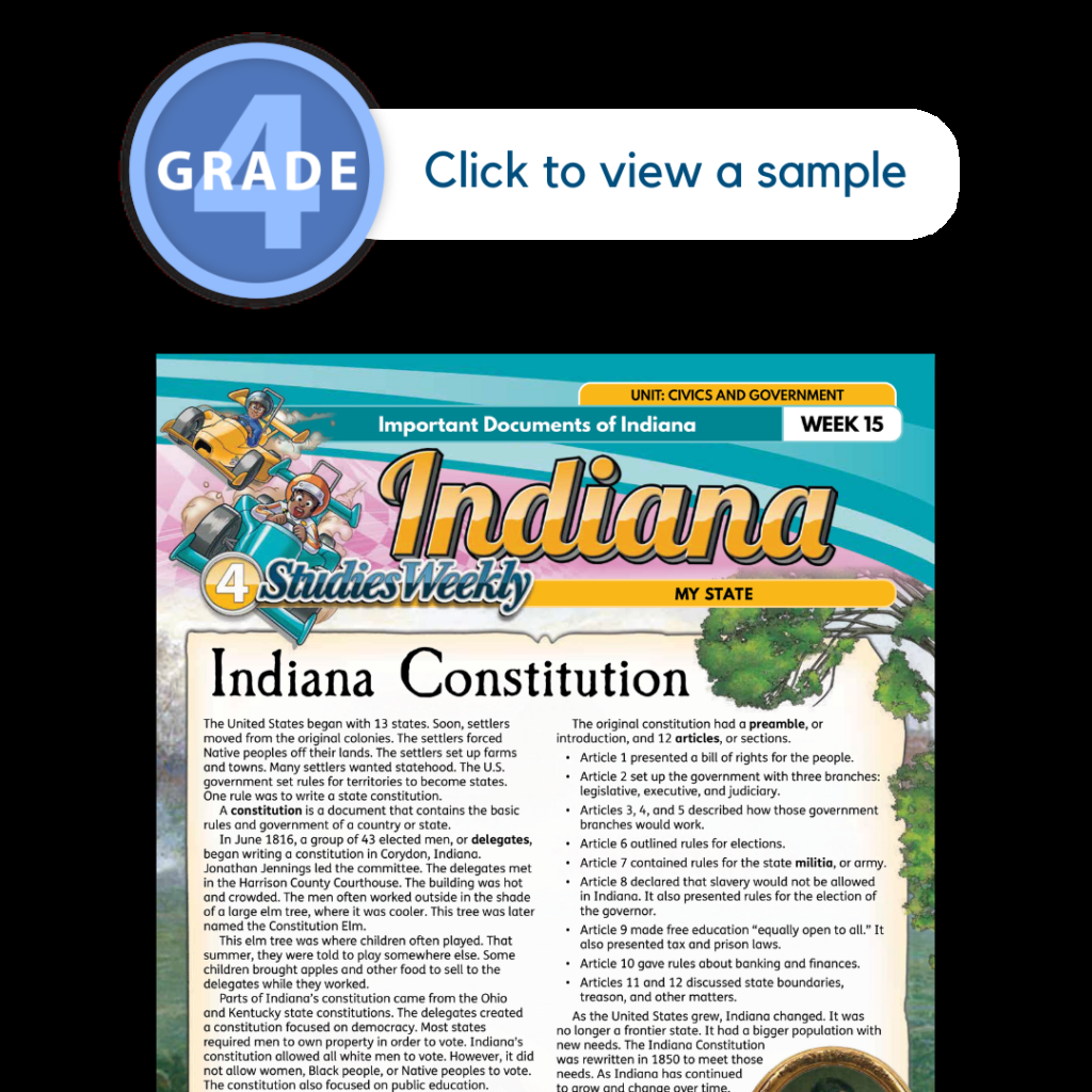 Indiana Social Studies Science Curriculum Studies Weekly