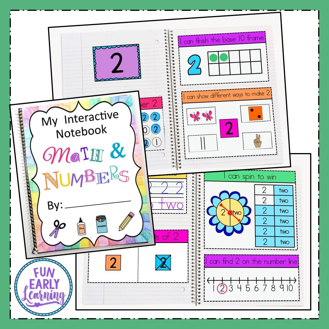 Interactive Notebook Numbers 1 20 Fun Early Learning Interactive Notebook Numbers 1 20 Fun Early Learning