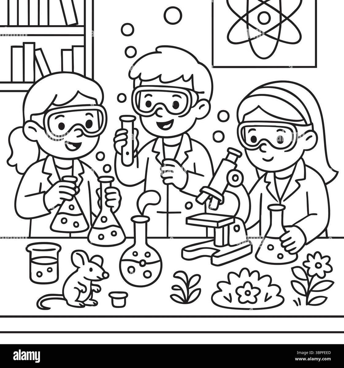 Kids Science Lab Black And White Stock Photos Images Alamy