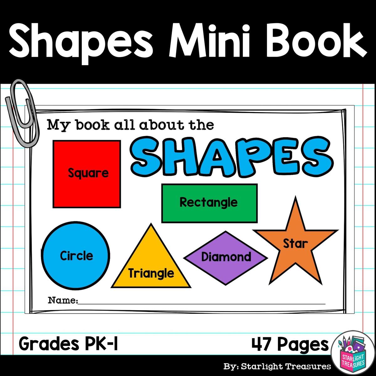 Learn Our Shapes Shapes Mini Book For Early Readers Made By Teachers