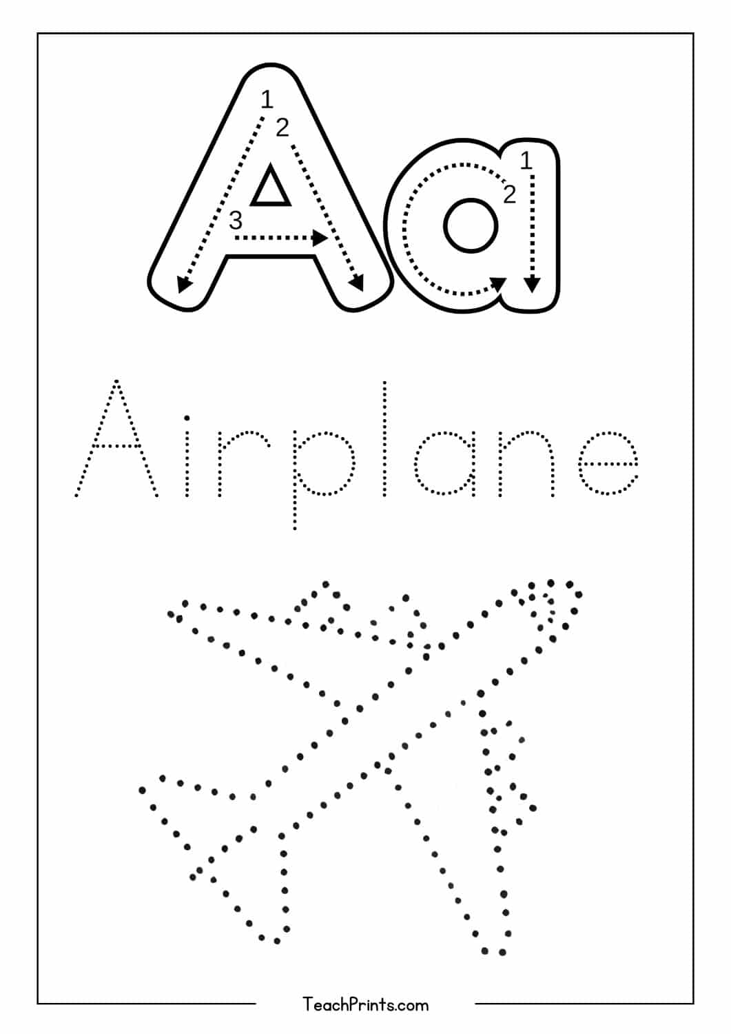 Letter A Tracing Worksheets Free Printables Teach Prints