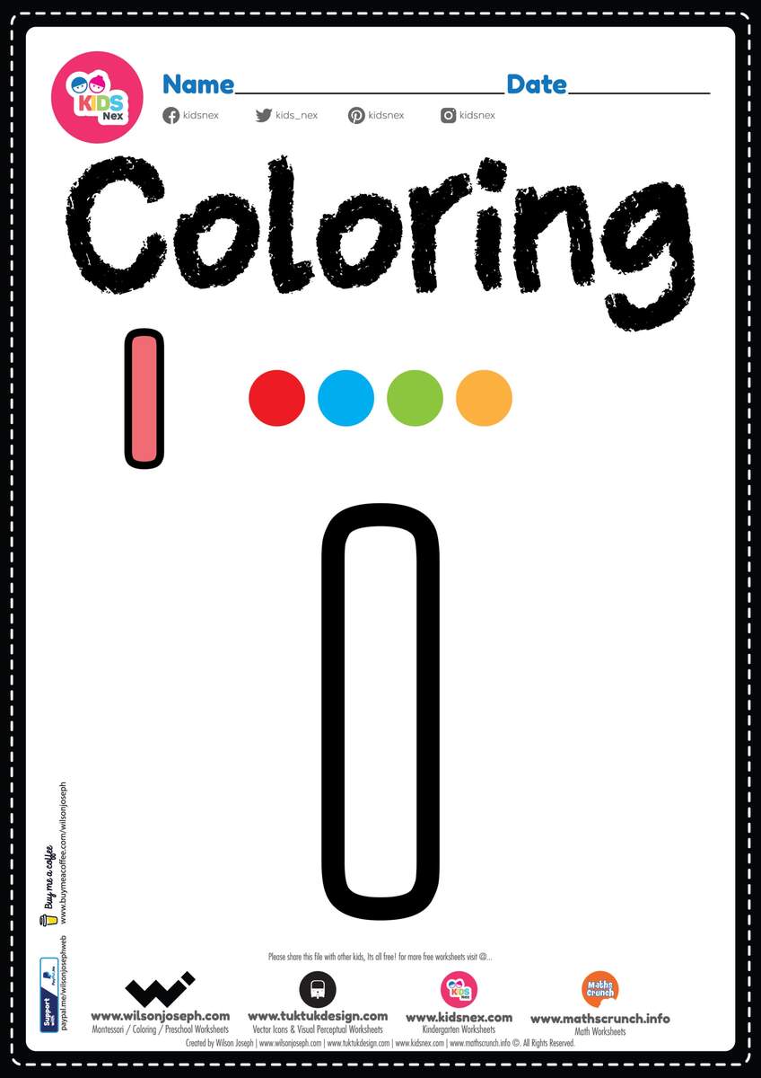 Letter I Alphabet Coloring Page Worksheet Free Printable PDF