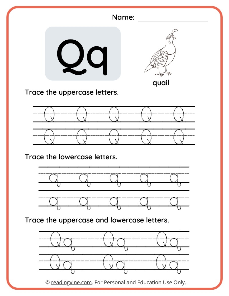 Letter Q Worksheets For Preschool Free Printable Letter Q Worksheets For Preschool Free Printable