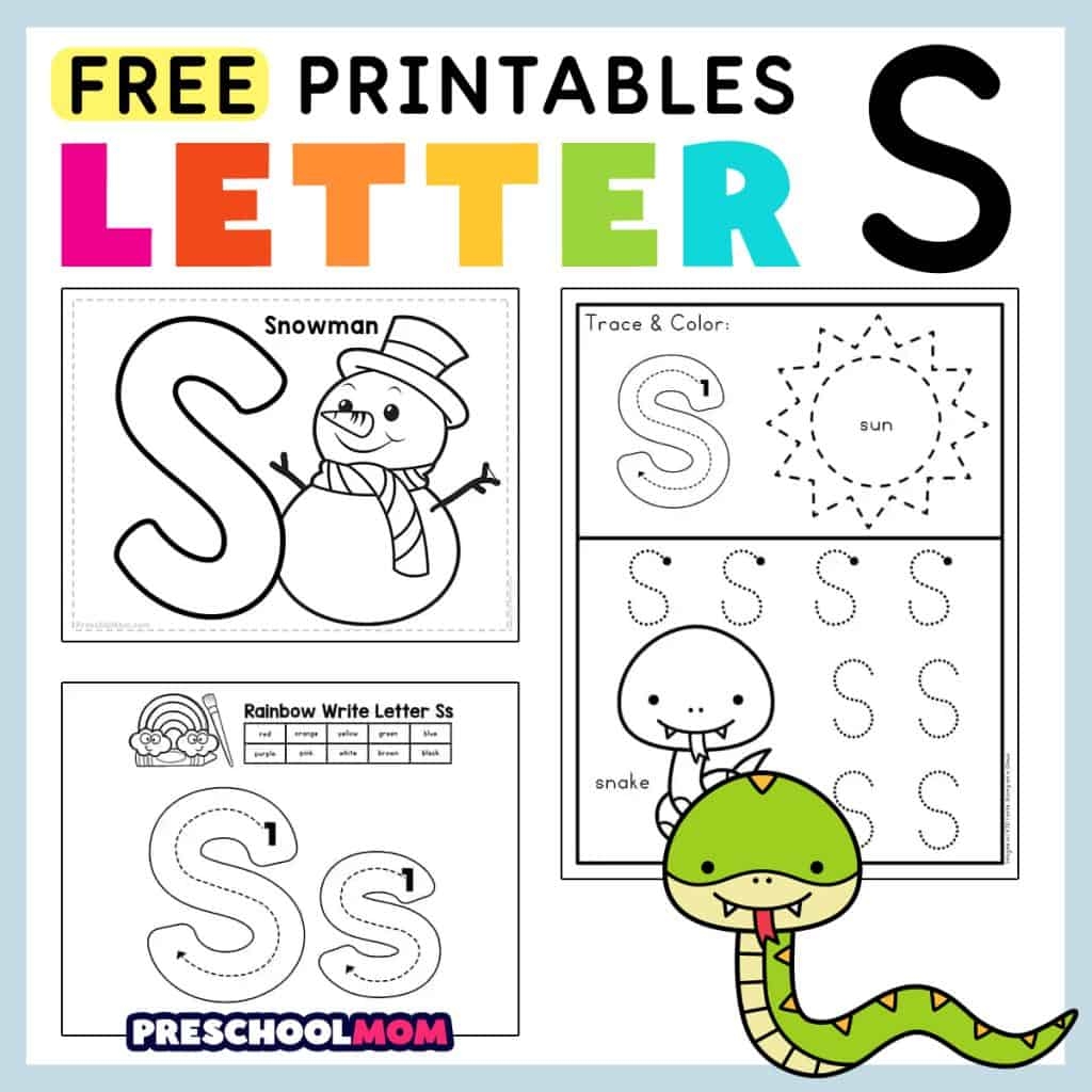 How To Draw A Block Letter S Coloring Page Trace Drawing