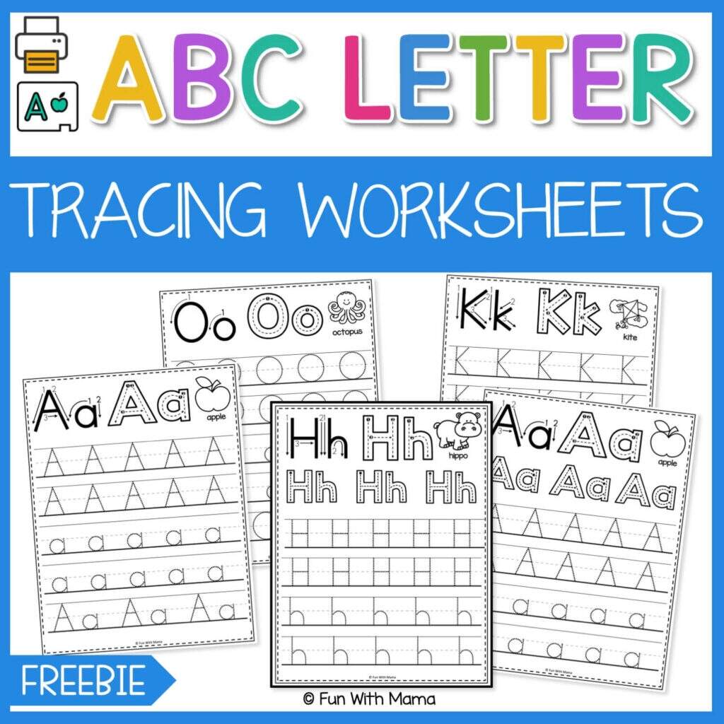 Letter Tracing Worksheets Fun With Mama