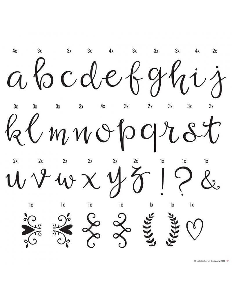Lightbox Letter Set Script