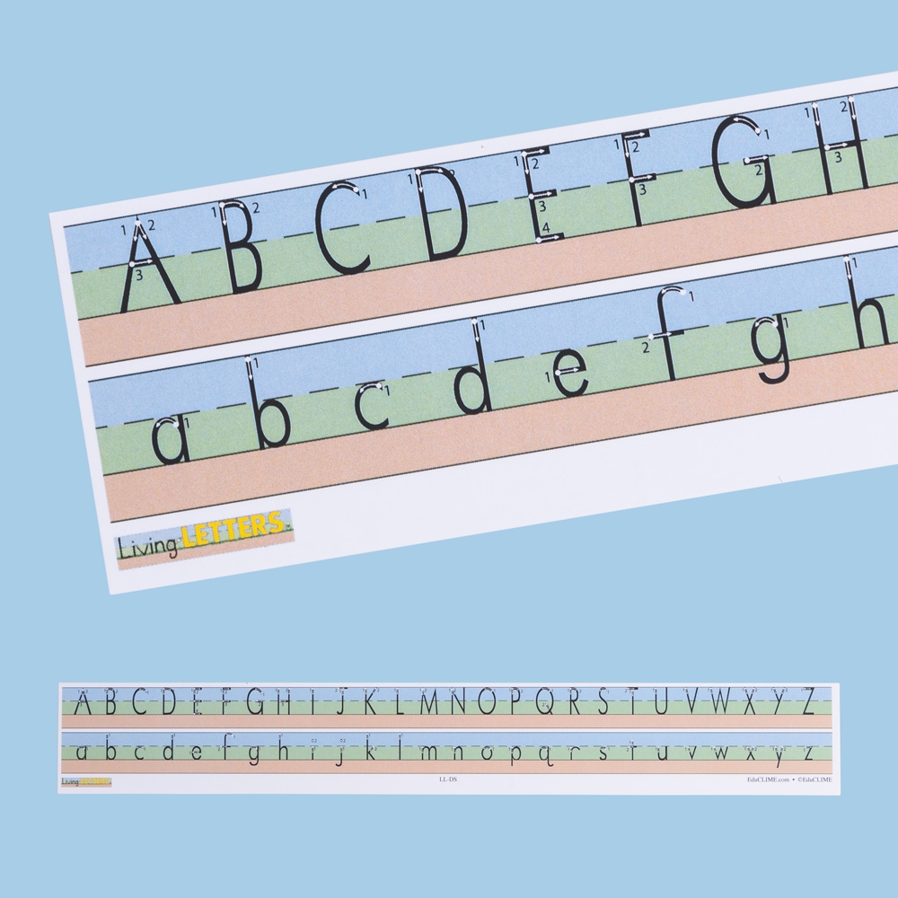 Living Letters Alphabet Desk Strip Print Living Letters Alphabet Desk Strip Print