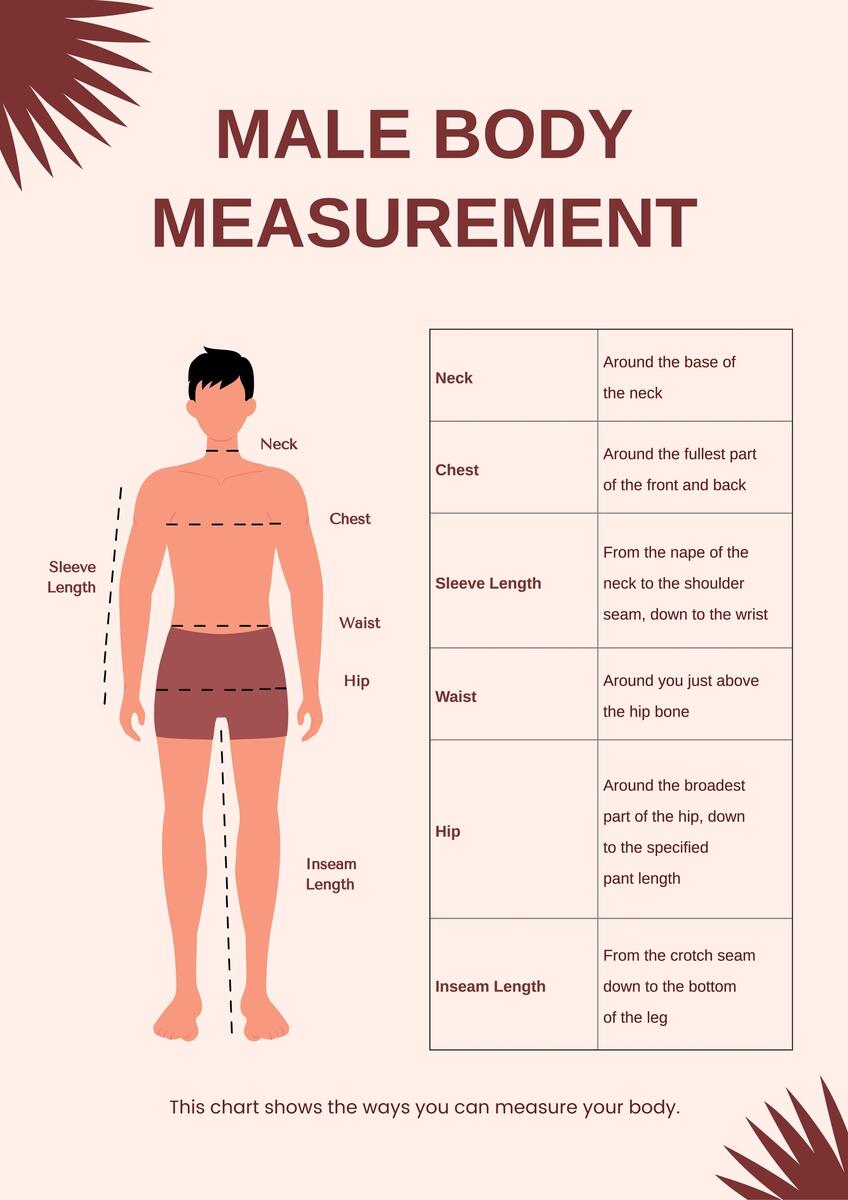 Male Body Measurement Chart In Illustrator PDF Download Template Male Body Measurement Chart Scheme Measurement Stock Vector Royalty Free 417432586 Shutterstock