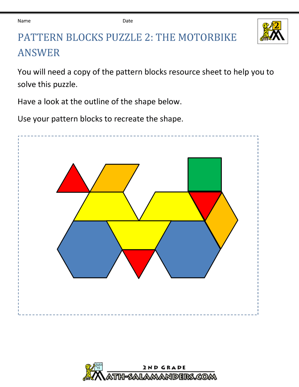 Math Puzzles For Kids Shape Puzzles