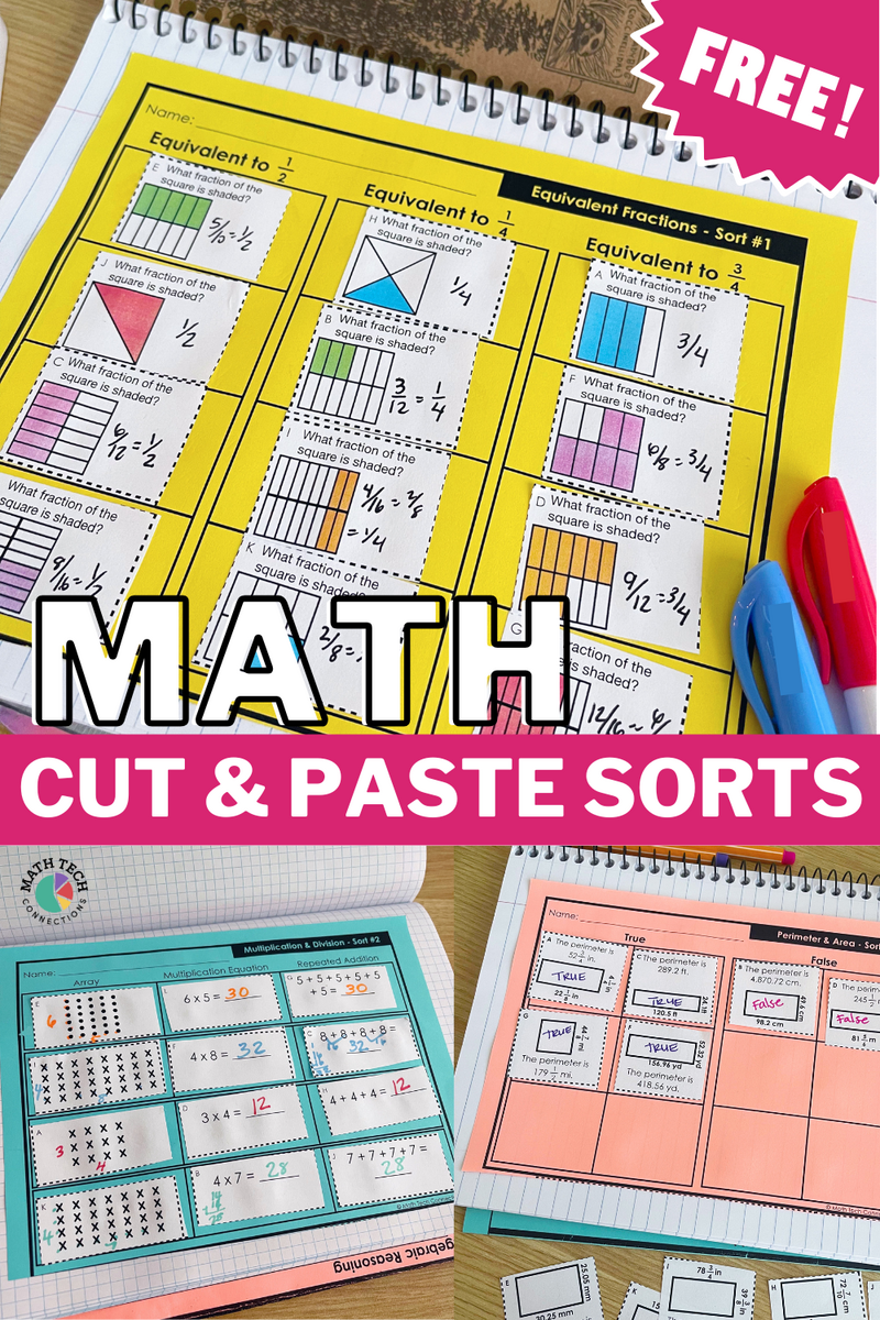 Math Sorts Interactive Notebook Activities Math Tech Connections Interactive Math Notebook For Numbers 1 10 Life Over C S