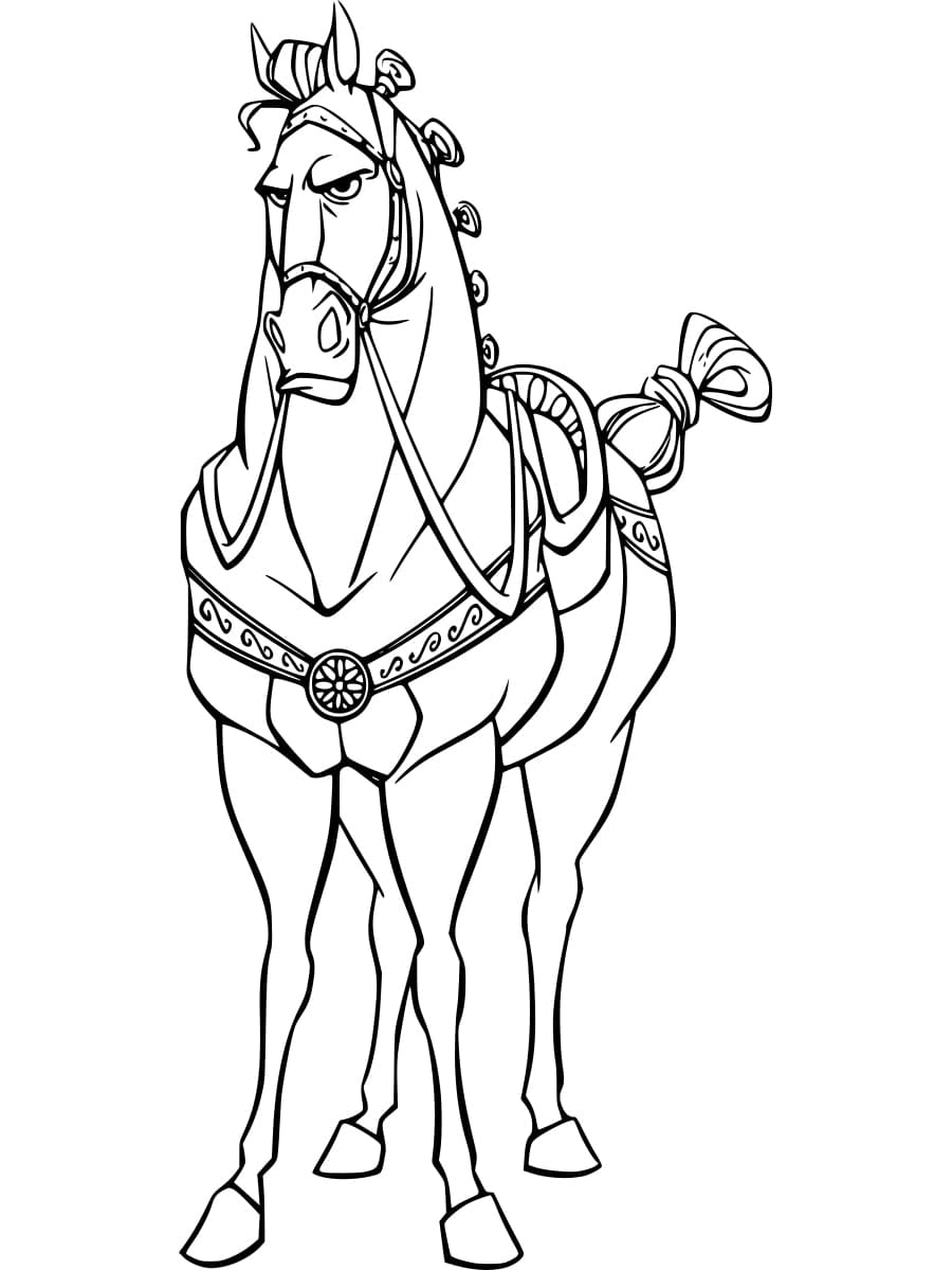 Maximus From Tangled Coloring Page Download Print Or Color Online For Free