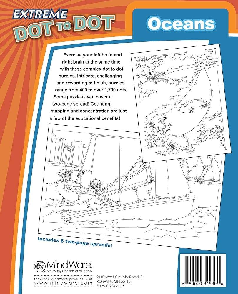 MindWare Extreme Dot To Dot Coloring Oceans 0889070349390 Amazon Books MindWare Extreme Dot To Dot Oceans Connect The Dot Coloring Book For Older Kids 24 Puzzles Walmart