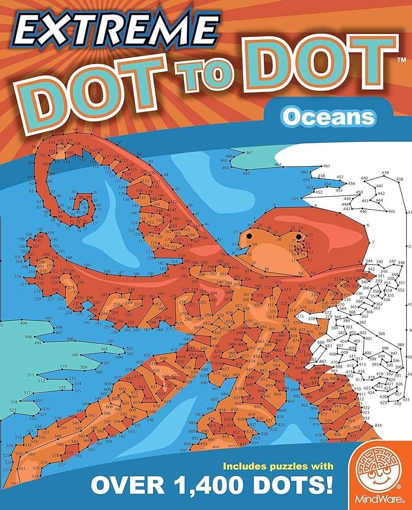 MindWare Extreme Dot To Dot Coloring Oceans 0889070349390 Amazon Books