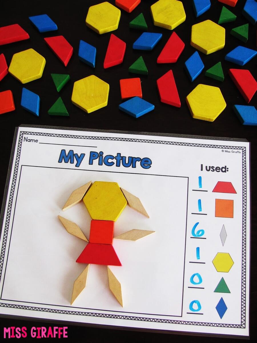 Miss Giraffe S Class Composing Shapes In 1st Grade Teaching 2D And 3D Shapes In First Grade Part 1 2D Shapes Activities Happy Hearts In 1st