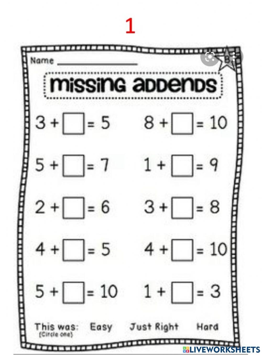 Missing Addend Worksheets Dominoes Part Part Whole And Worksheets Library