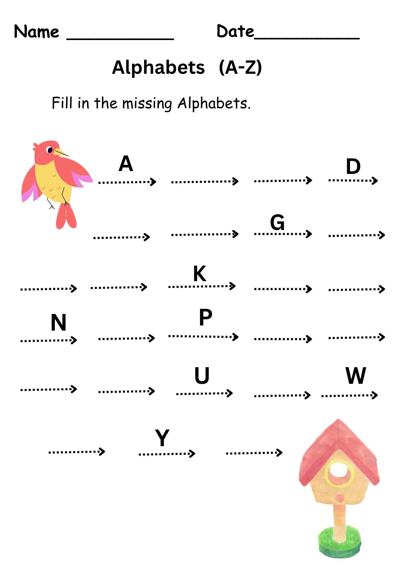 Missing Alphabets A To Z Worksheet Kindergarten Free Missing Alphabets A To Z Worksheet Kindergarten Free