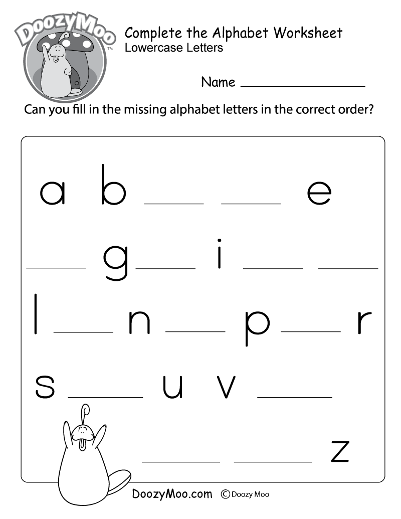 Missing Letter Worksheets Free Printables Doozy Moo Alphabet Printables Preschool Mom